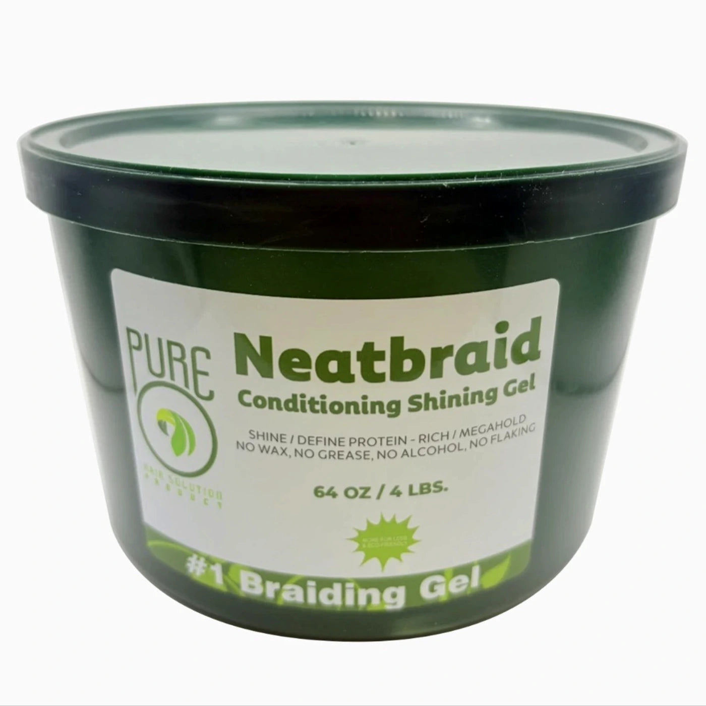 Pure O Natural Neatbraid Conditioning Shining Gel 64 oz tub