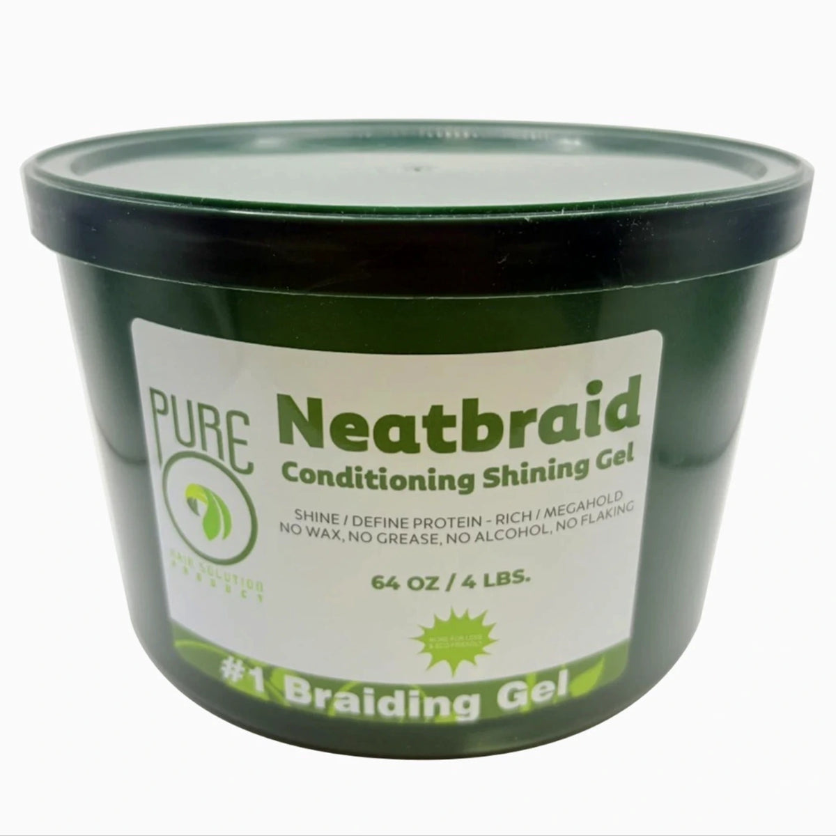 Pure O Natural Neatbraid Conditioning Shining Gel 64 oz tub