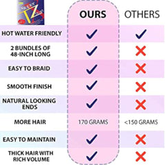 Pre-Stretched Braiding Hair Extensions – 48 Inch Long (1 Box / 50PCS)