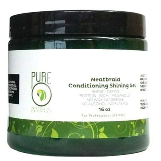 Pure O Natural Neatbraid Beauty Professional Conditioning Shining Gel 16 oz